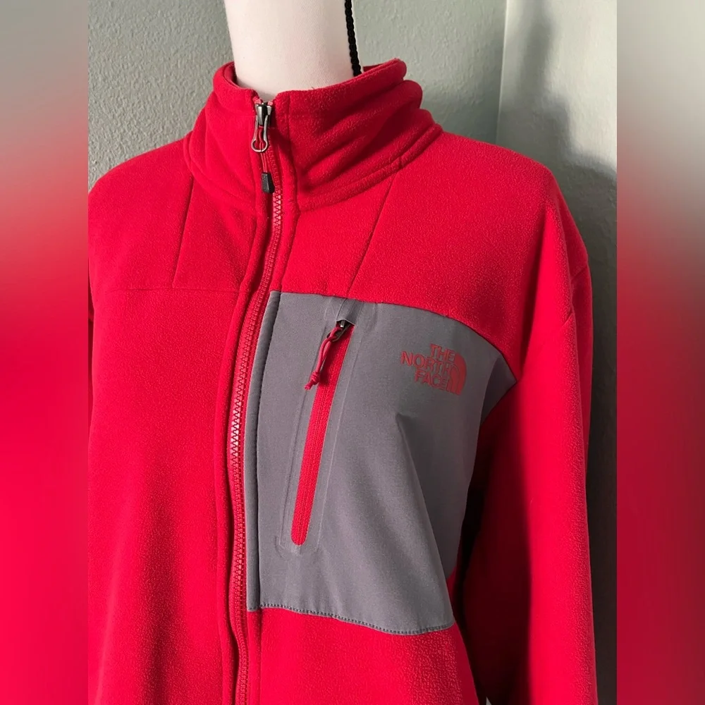 The North Face Men’s Red Fleece Full-Zip Jacket  Size XL